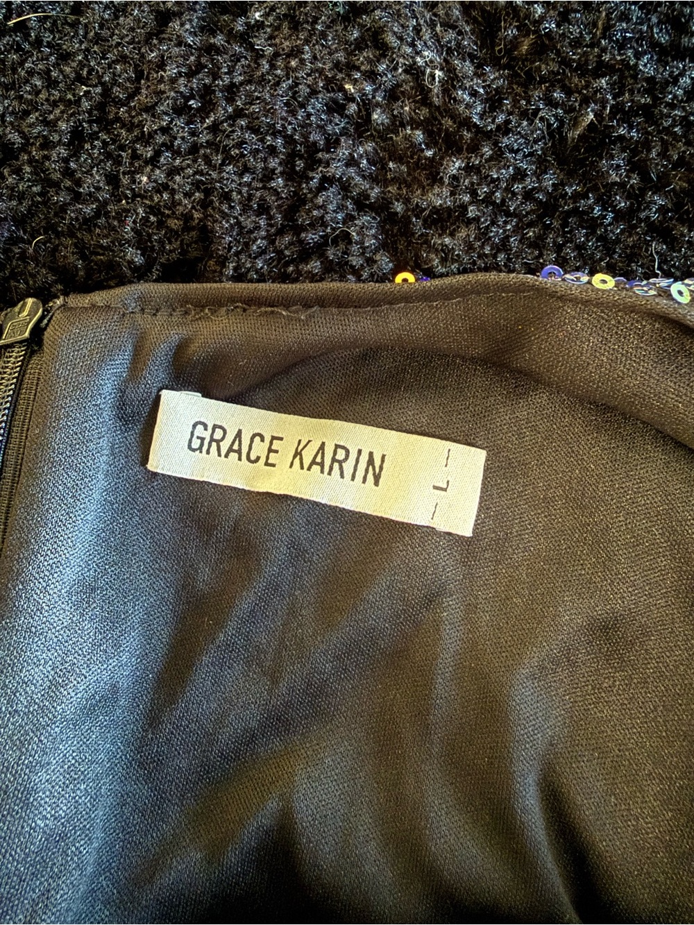 Grace Karin Multicolor Sequin Dance Dress - Picture 8 of 8